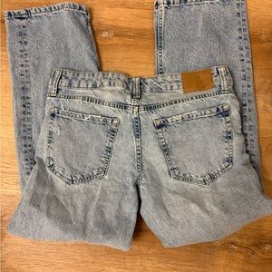 Aeropostale Light Blue Straight Leg Jeans 4 Short